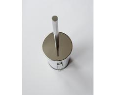 Kapitan Porta scopino WC Bagno Parete in acciaio inox AISI 304 18/10, Montaggio a Parete, Fabbricato in EU, 20 anni di garanzia