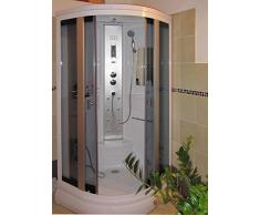 Bagno Italia Box idromassaggio con vasca misure 120x85x216 cabina con cromoterapia ozonoterapia radio I