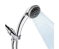 Welan Soffione Doccia,7 Funzioni Soffione Doccia Anticalcare, Soffione Doccia Con Tubo E Supporto Soffione Doccia (7 funzioni)