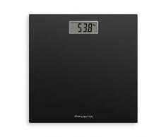 Rowenta BS1400 Premiss Bilancia Pesapersone Digitale in Vetro Temperato, 30x30 cm, Max 150kg, Ultrasottile, Graduazione di Precisione Ogni 100g, Funzioni Intelligenti, Ampio Display, Batteria Inclusa