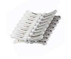 XLKJ 48 Pezzi Mollette da Bucato,Molletta Antivento e Resistente Molletta Durevole