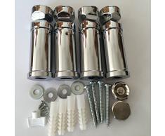 Set di montaggio cromo scalda asciugamani