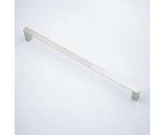 Portasciugamani da bagno con doppia barra, lunghezza 40 cm (nero
