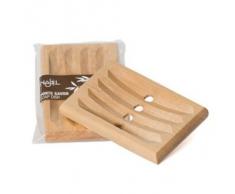 Najel - Portasapone in legno, scanalato