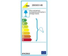 Trio 2803031-06 Applique da Bagno, 40.5x6 cm, Nickel Opaco
