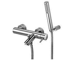 MISCELATORE VASCA ESTERNO CON DUPLEX DOCCIA REGOLABILE LIGHT PAFFONI FONTE LIG023 CR