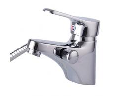 GZ Rubinetto Doppio lavabo in Rame Rubinetto Doppio lavabo Acqua Calda e Fredda con interfaccia Rubinetto Doccia