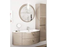 Mobile bagno con lavabo (H 80 x L 80 cm) Colonna 2 ante(H 167 x L 35 cm)