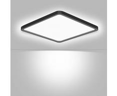 Ouyulong Plafoniera Cucina Led Soffitto Plafoniera Quadrata Led Soffitto 24W,5000K,2600LM, Plafoniera Led Soffitto Slim Per Bagno Soggiorno Camera Corridoio Ufficio