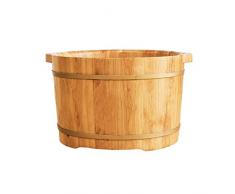 Legno pediluvio Barrel Foot Spa Benna del Piede di Lavaggio Barrel Piede di Pedicure Piedi Vasca Sauna Accessori, Pedicure, Massaggio del Piede Detox Wash Migliorare Il Sonno (27cm di Altezza)