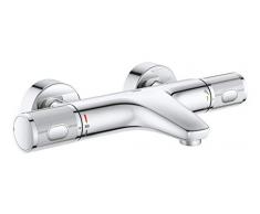GROHE QUICKFIX, Precision Feel, Miscelatore termostatico per vasca- doccia, limitatore di portata GROHE EcoButton blocco sicurezza 38, Cromo, 34788000