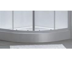 Bagno Italia Box Doccia semicircolare vetro 4 mm Stampato Opaco da 90x90 I