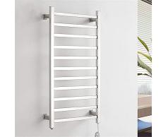 Scaldasalviette riscaldato - Scaldasalviette,Portasciugamani elettrico in acciaio inossidabile,Asciugamani elettrico e asciugabiancheria,Scaldasciugamani riscaldato a 11 bar,Il miglior aiuto in bagno,