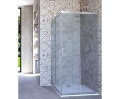HYDRA Box Doccia angolare Porta Scorrevole 90x90 cm Opaco