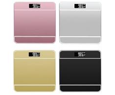 TEMPO DI SALDI Bilancia Pesapersone Elettronica Digitale In Vetro Con Portata Di 180 Kg, Colori assortiti, 1 pezzo