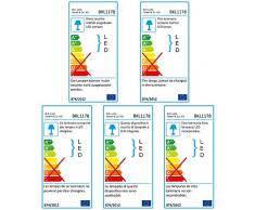 B.K.Licht Plafoniera LED, lampada da soffitto o parete per bagno, luce bianca naturale 4000K, LED integrati 12W, 1200Lm, Ø29cm, resistente agli schizzi dacqua IP44, plafoniera moderna, plastica 230V