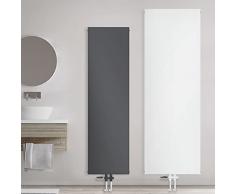 ML-Design Radiatore da Bagno Piatto a Piastra 452 x 1600 mm in Acciaio Antracite Termoarredo per Bagno Design Moderno Scaldasalviette Portasciugamani Calorifero Termosifone con Connessione a Pavimento