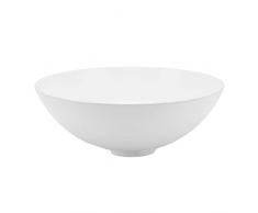 Eulbevoli Lavandino da imbarcazione, Liscio, Facile da Pulire, lavabo Circolare da Bagno, Foro di Scarico da 2 Pollici, Moderno, Bianco, per Camper, per vanità, per Yacht