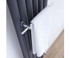 Hudson Reed - Porta Salviette Cromato per Radiatori Termoarredi Modello Revive (Ottone Solido, Portaalviette Moderno)
