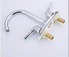 Rubinetto Lavabo Lavabo Lavandino da bagno Lavandino doppio foro doppio e caldo Lavabo doppio a due fori Lavabo