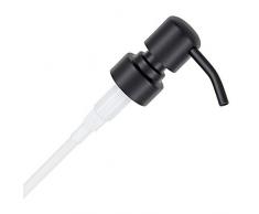 Dispenser Zagreb - Pompa in acciaio inox per dispenser di sapone per upcycling da bottiglie usate (nero)