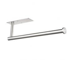 Gewtur Portarotolo Cucina Adesivo Sotto Armadi e Parete, Portarotolo da Cucina Per Cucina e Bagno, Porta Carta da Cucina In Acciaio Inossidabile