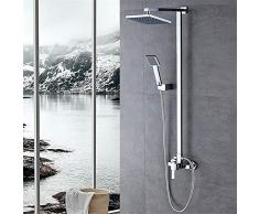 Sistema doccia Doccia，Pannello Colonna doccia, controllo della temperatura, doccetta, quadrato