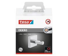 Appendi asciugamani a barra tesa Ekkro, metallo cromato lucido, autoadesivo, tecnologia di montaggio adesiva, 50mm x 645mm x 60mm