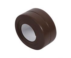 3.2M Lunghezza Striscia Tenuta, Nastro Sigillante Autoadesiva Sigillante Caulk Strip Impermeabile Anti-muffa Angolo Calafatare Striscia per la Cucina Bagno Vasca Bagno Gabinetto (Marrone 38mm x 3.2m)
