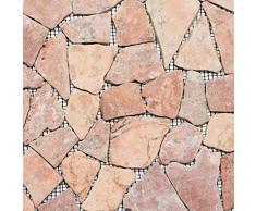 Piastrella a mosaico in marmo con pietra naturale rossa rottura Ciot rossoverona per pavimenti pareti bagno WC doccia cucina specchio piastrellato rivestimento per vasca da bagno mosaico