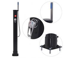 Festnight Doccia Solare in Inox 8 L Altezza 115 cm PVC Acciaio da Giardino/Piscina per Esterno