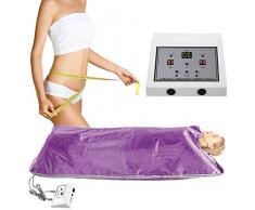 Brrnoo Coperta Sauna a infrarossi lontani, Kit Coperta Sauna Riscaldamento Sudore Dimagrante, Shaper Corpo Dimagrante Terapia disintossicante Professionale Anti invecchiamento Macchina di Bellezza