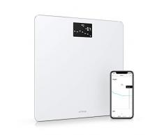 Withings Body – Bilancia Intelligente Wi-Fi con Monitoraggio dellIMC, Pesapersone Digitale da Bagno e Sincronizzazione con lApp tramite Bluetooth o Wi-Fi, Bianco
