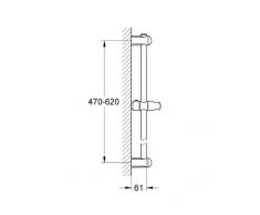 Grohe Asta Doccia 600 mm Euphoria Neutral, Cromo, 27499000