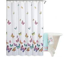 Chrasy Tende da Bagno Tende Doccia Stampo Farfalla Tenda per Doccia Fatto da un Tessuto Lavabile Impermeabile Resistente Lavabile 180 x 180 cm