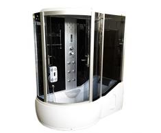 Vasca Doccia idromassaggio angolare 170 x 90 cm full optional cromoterapia – Raven