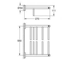GROHE Portasalviette Multiplo Essentials Cromo 40800001