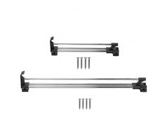 zhoul Estensibile Estraibile Asta Armadio Scorrevole Armadio Armadio Asta Appendiabiti Porta Asciugamani Regolabile Portaoggetti Organizer(30cm)