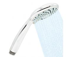 MERAAK- Soffione Doccia Anticalcare Alta pressione Universale Professionale a Risparmio idrico