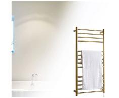 VVLXRIC Scaldasciugamani Elettrico, Riscaldamento Uniforme A Parete Termoarredo Porta Asciugamani, Ip44 Waterproof Rate Interruttore Impermeabile Porta Asciugamani Elettrico,14Bars