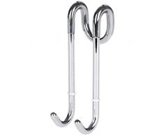 Ganci doccia Bamodi per box doccia e vasca da bagno - Gancio doccia per cabina doccia super leggero - Ganci bagno per parete doccia - Gancio appendi asciugamano per porta doccia