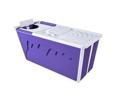 Casa in materia plastica Spa balneazione Secchio, scherza il Portable pieghevole vasca da bagno Piscina Grande Freestanding vasca ad angolo, lungo isolamento Tempo con coperchio