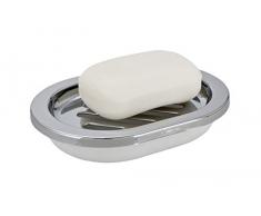 Wenko 19479100 Porta sapone Vercelli cromo, Polipropilenica, 13.5 x 2.5 x 9.8 cm, Bianco
