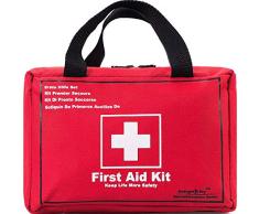 130 Pezzi Kit di Pronto Soccorso Compatto,Impermeabile Emergenza Kit Di Primo Soccorso Per Casa,Auto,Campeggio,Escursionismo,Sportivo,Lavoro,Ufficio,Barca,Sopravvivenza E Viaggiante,Piccolo E Leggero.