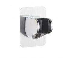 Clarmonde 3M Staffa Supporto Doccia Regolabile con Angolo Adesivo, Montaggio a parete, Senza punta di foratura, Impermeabile, Resistente, Soffione a muro, Soffione Doccia per hotel bagno,1PCS