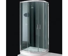 BOX DOCCIA CRISTALLO TRASP.SEMICIRCOL. 80X80