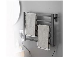 VVLXRIC Scaldasalviette Elettrico Bagno, con Timer Facile da Installare Termosifone Scalda Asciugamani, Scaldasciugamani Elettrico,585x455mm