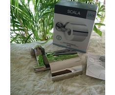 ZACK 40051 Scala - Supporto Porta Carta igienica con Copertura, in Acciaio