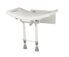 SEDILE DA PARETE PER DOCCIA CON APPOGGI A TERRA