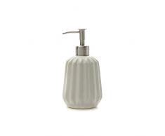 Dosasapone in acciaio e ceramica Bianco